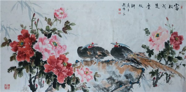  青岛牡丹书画艺术研究院举行成立三周年年庆网上书画展