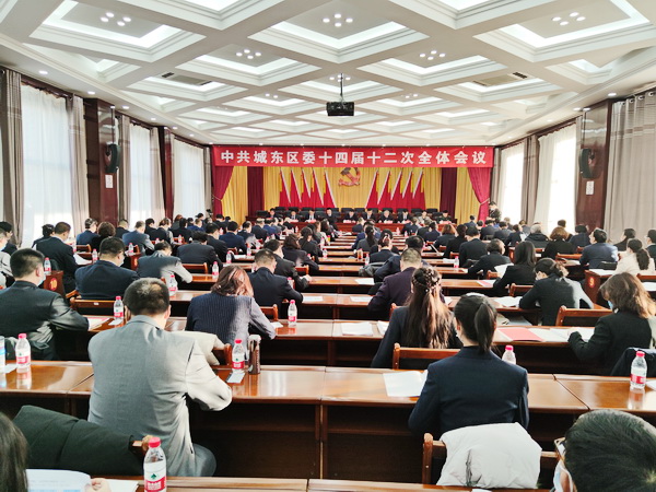 西宁市城东区区委十四届十二次全体会议召开